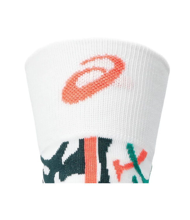 Asics Nimbus Crew Socks - Brilliant White/Rainy Lake