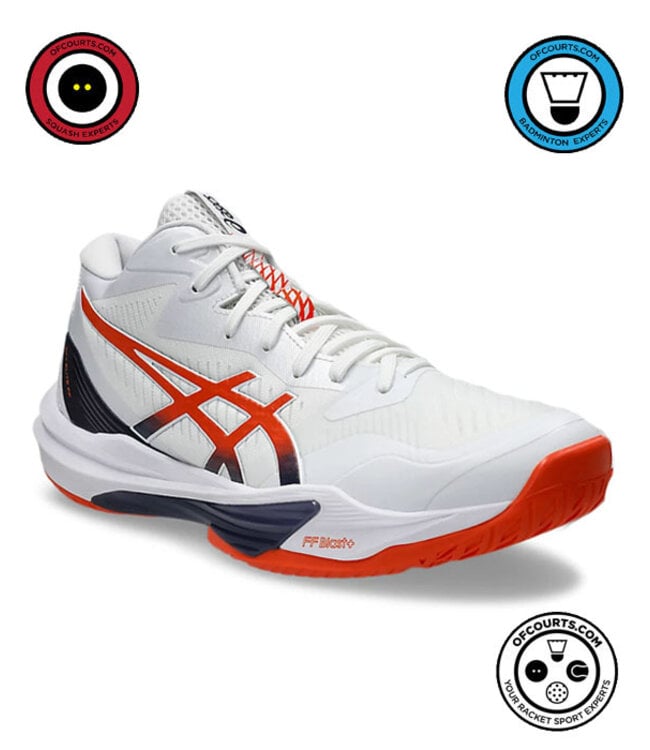 Asics Sky Elite FF MT 3 Men's Indoor Shoe - White/Nova Orange