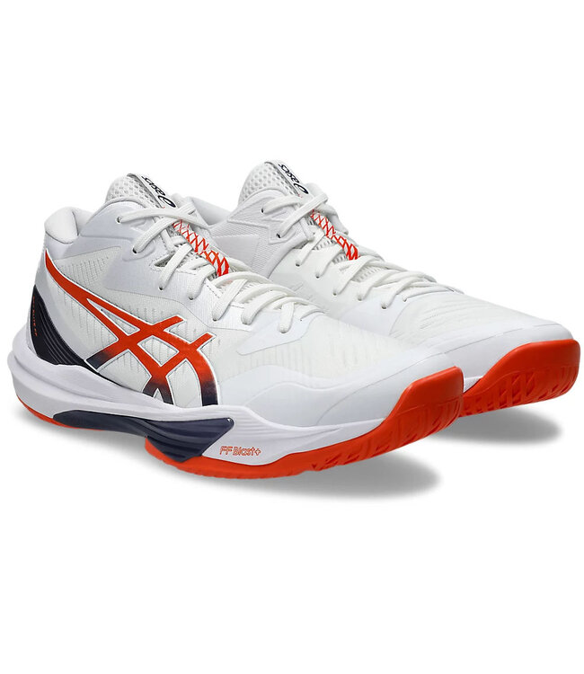 Asics Sky Elite FF MT 3 Men's Indoor Shoe - White/Nova Orange