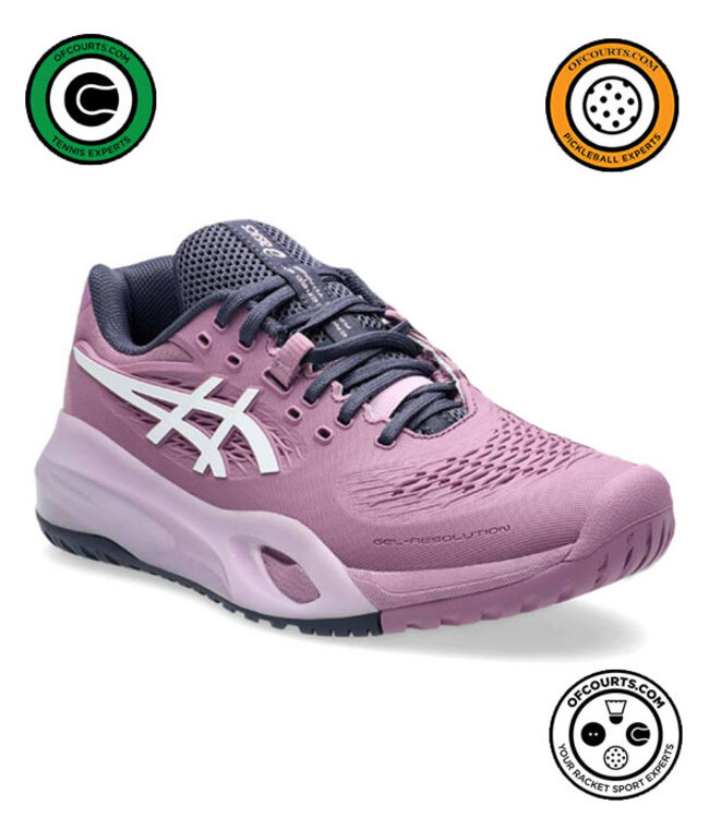 Asics Gel Resolution X Wide Women's Tennis Shoe - Ube/White