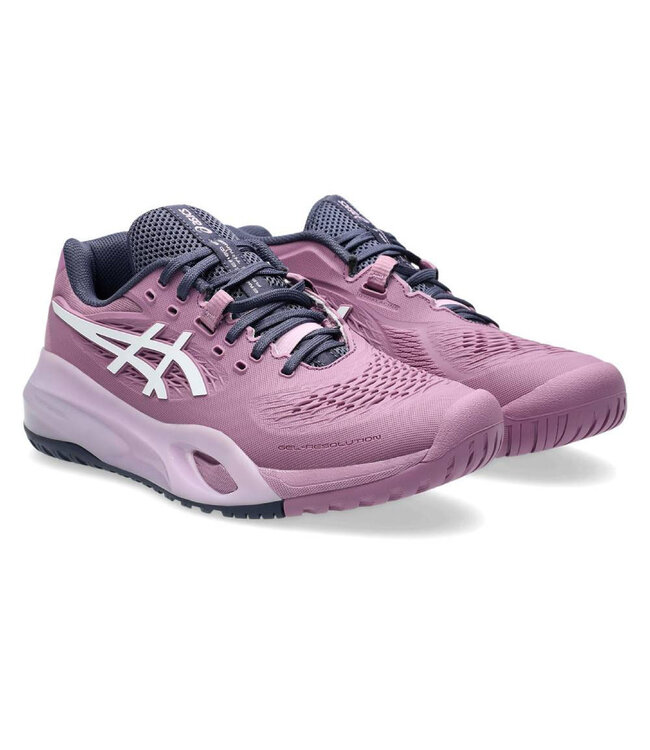 Asics Gel Resolution X Wide Women's Tennis Shoe - Ube/White