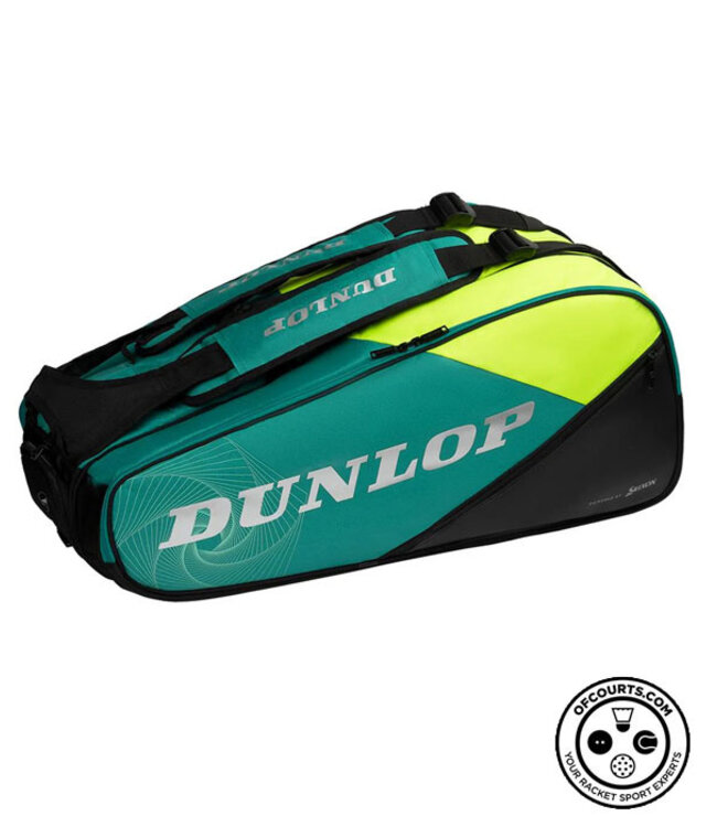 Dunlop SX Performance 8 Pack Bag - Teal/Yellow
