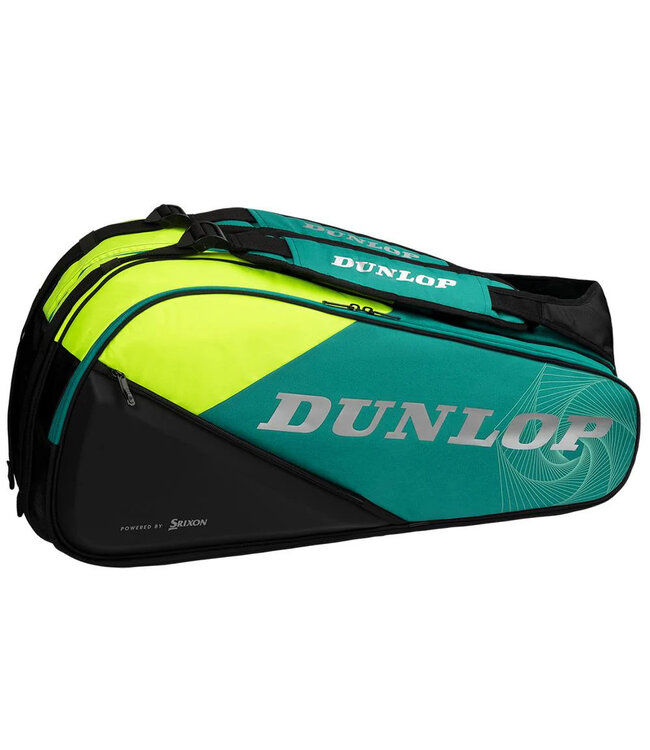 Dunlop SX Performance 8 Pack Bag - Teal/Yellow