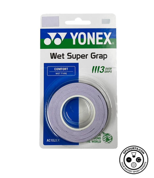 Yonex Wet Super Grap 3 Pack - Pale Lilac