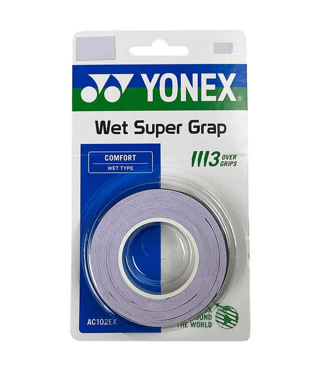 Yonex Wet Super Grap 3 Pack - Pale Lilac