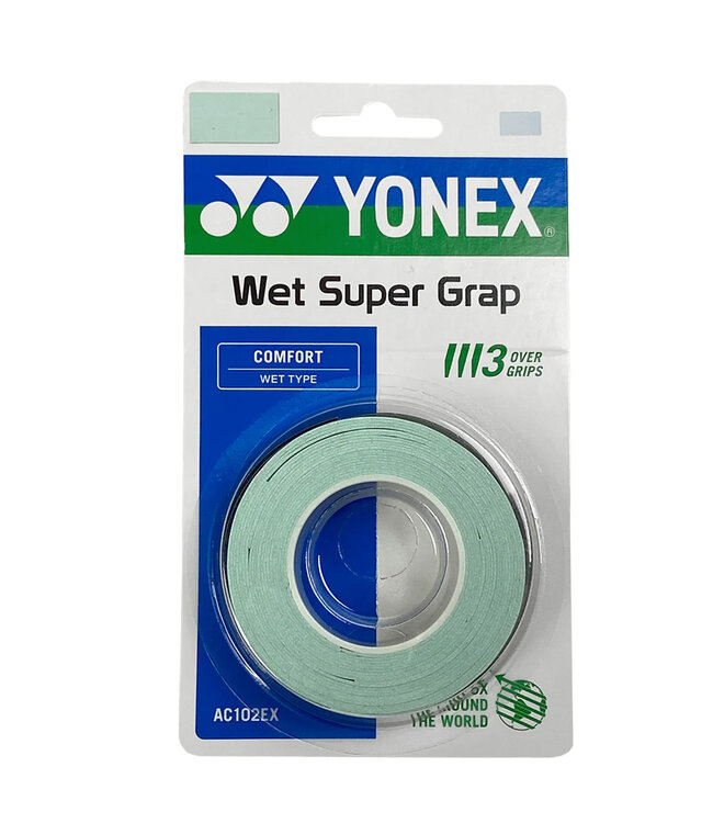 Yonex Wet Super Grap 3 Pack - Powder Green