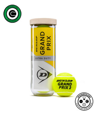 Dunlop Grand Prix Extra Duty Tennis Balls - 3 can