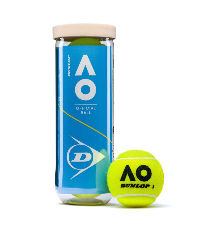 Dunlop Australian Open Extra Duty Tennis Balls - 24 Can Case