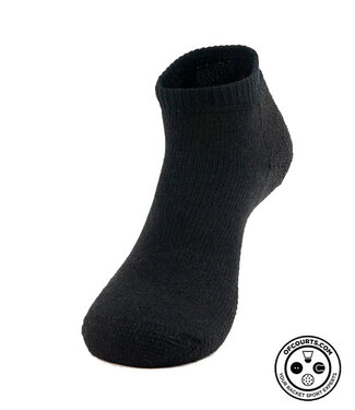 Thorlos Maximum Cushion Low-Cut Tennis Socks TMM000 - Black