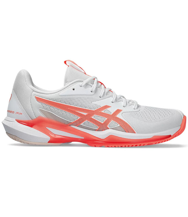 Asics Solution Speed FF 3 Women's Shoe - White/Sun Coral