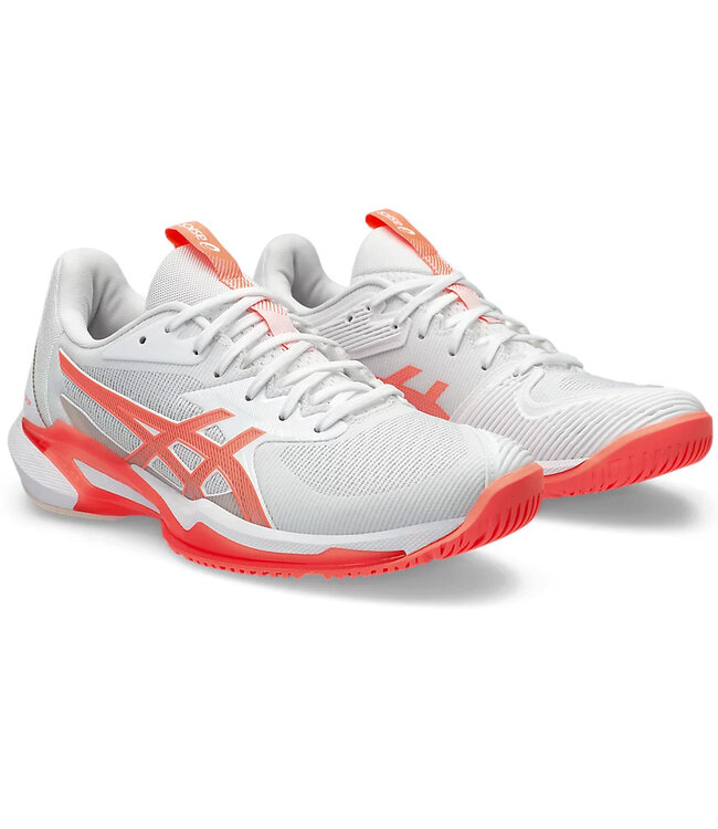Asics Solution Speed FF 3 Women's Shoe - White/Sun Coral