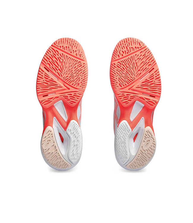 Asics Solution Speed FF 3 Women's Shoe - White/Sun Coral