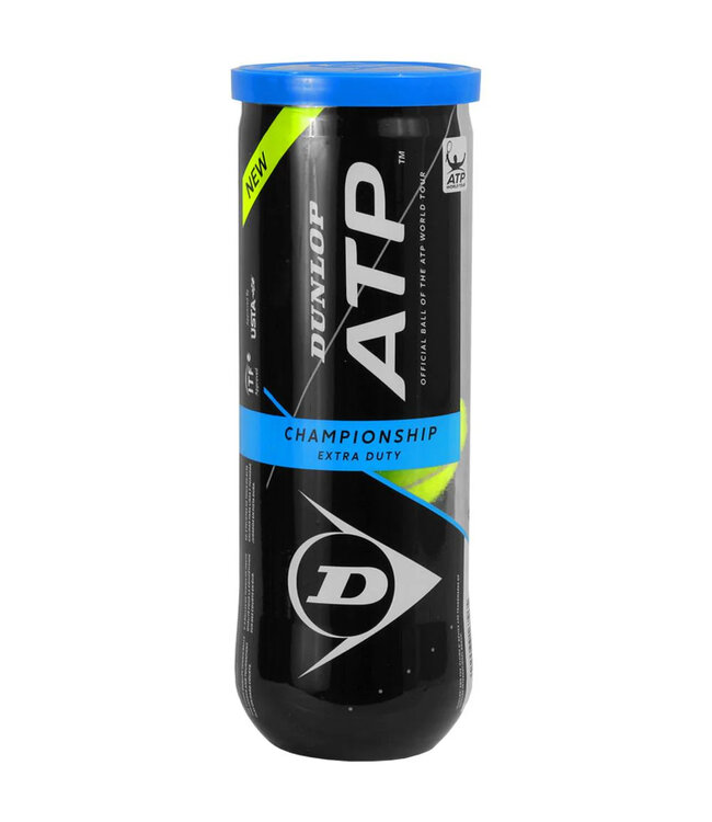 Dunlop ATP Championship Extra Duty Tennis Balls - 3 Can
