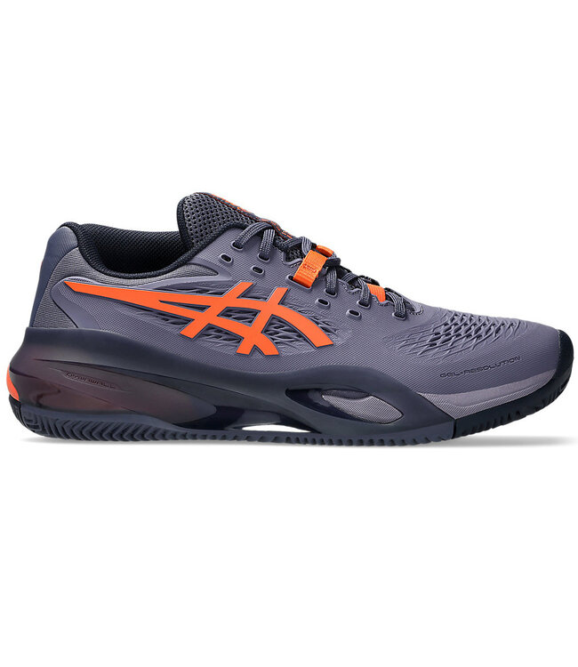 Asics Gel-Resolution X Clay Men's Shoe - Greyish Purple/Nova Orange