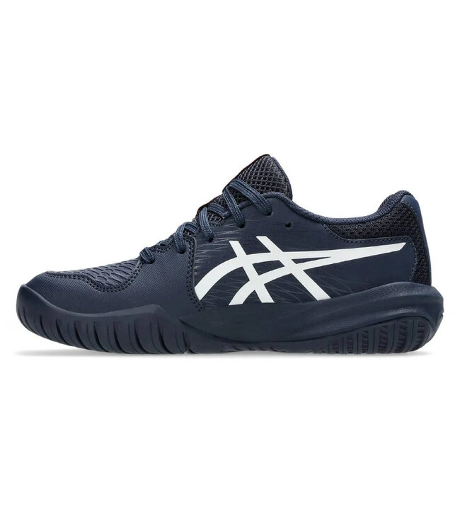 Asics Gel Resolution X GS Junior Tennis Shoe - Midnight/White