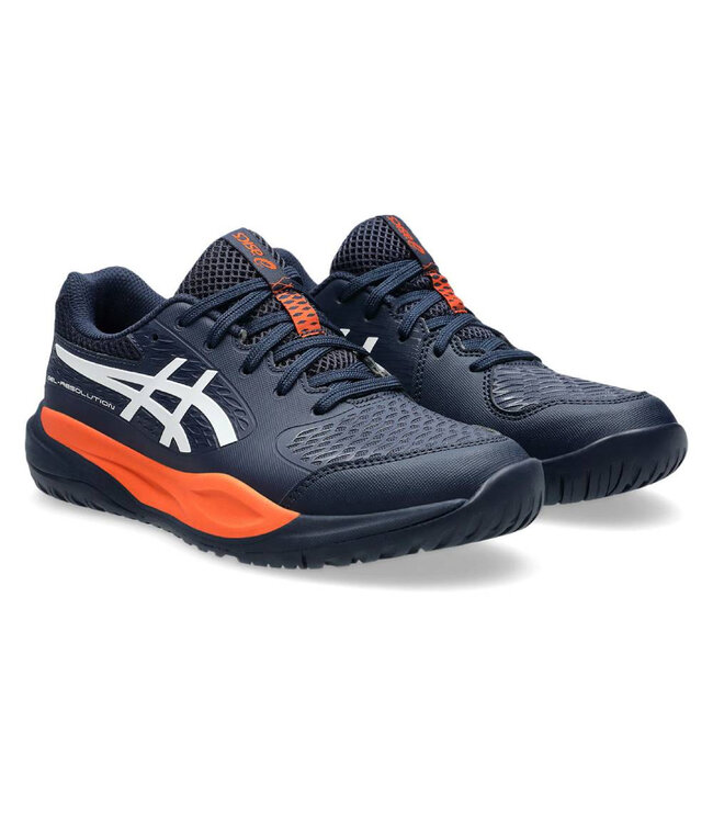 Asics Gel Resolution X GS Junior Tennis Shoe - Midnight/White