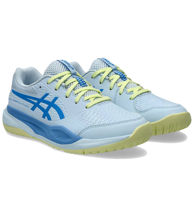Asics Gel Resolution X GS Junior Tennis Shoe - Light Blue/Blue Coast