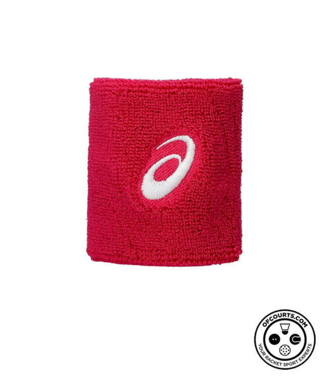 Asics Wristband Pair - Bright Rose