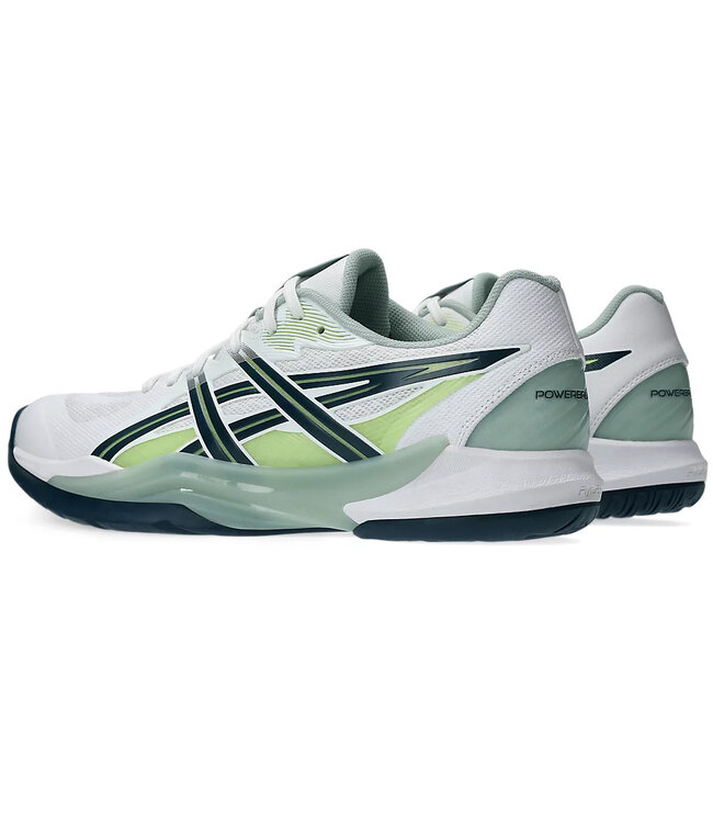 Asics Powerbreak FF Men's Indoor Shoe - White/Tranquil Teal