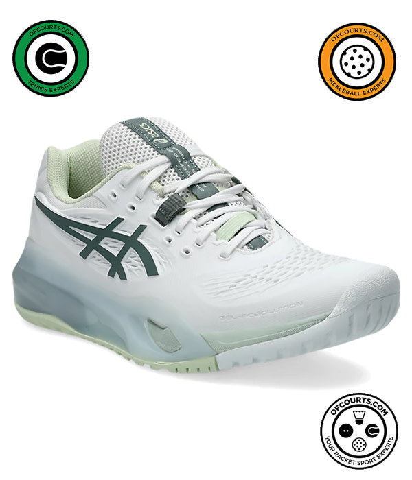 [美品]ASICS テニスシューズ GEL-RESOLUTION X WIDE GEL-RESOLUTION X（オールコート）WIDE | UBE/WHITE