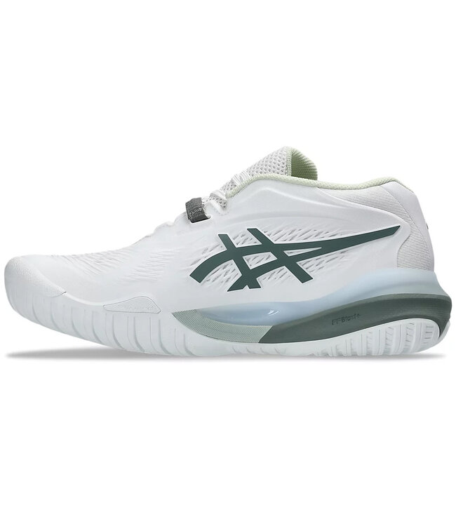 Asics Gel Resolution X Wide Women's Tennis Shoe - White/Monument Blue