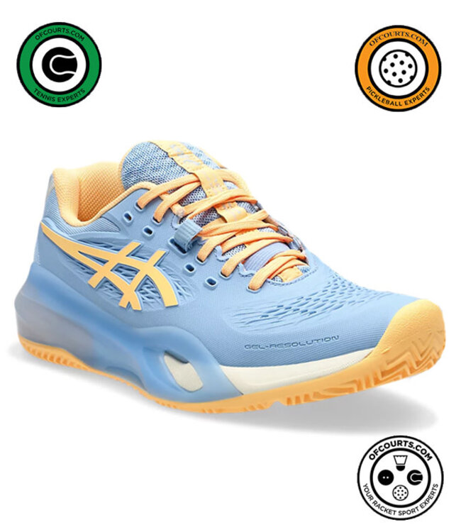 Asics Women's Gel-Resolution X Padel - Stone Wash/Orange Glow