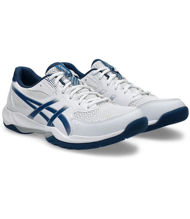 Asics Gel-Rocket 12 Men's Indoor Shoe - White/Mako Blue
