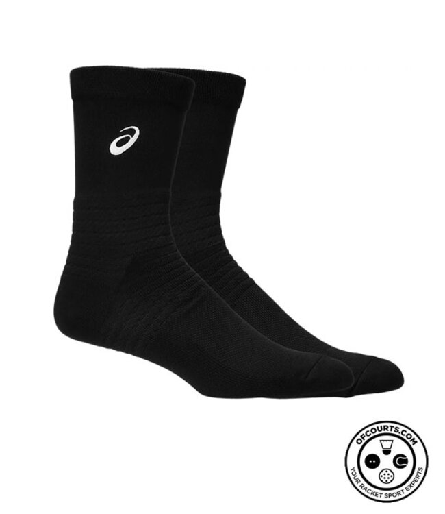 Asics Resolution Crew Socks - Black