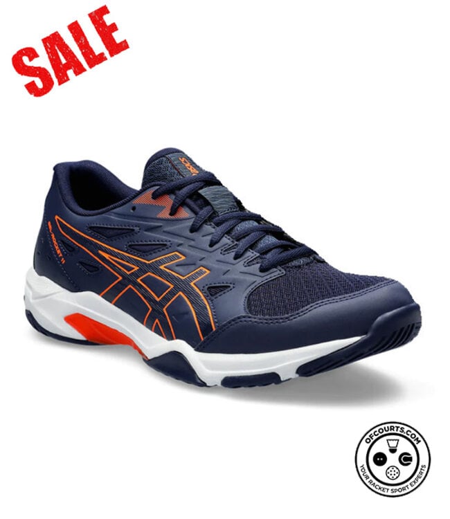 Asics Gel Rocket 11 Men's Indoor Shoe - Peacoat/Orange