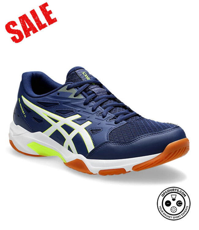 Asics Gel-Rocket 11 Men's Indoor Shoe - Blue Expanse/Safety Yellow