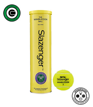 Slazenger The Wimbledon Ball All Court - 4 Ball Can
