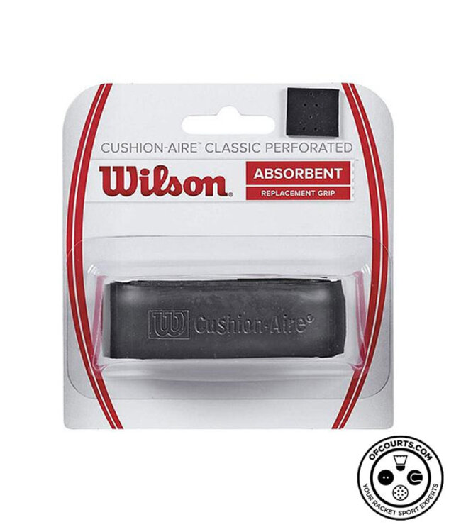 Wilson Cushion Aire Classic Perforated Replacement Grip - Black