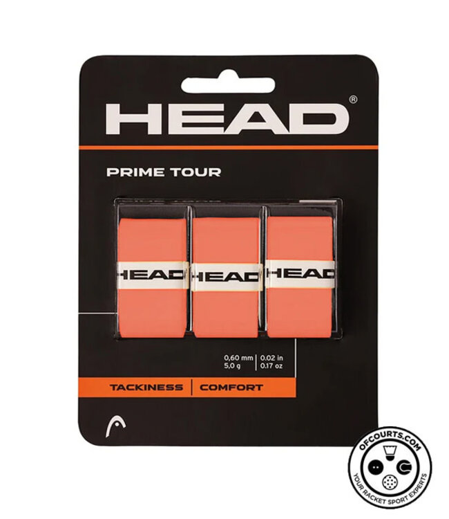 Head Prime Tour Overgrip- 3 pack Sienna
