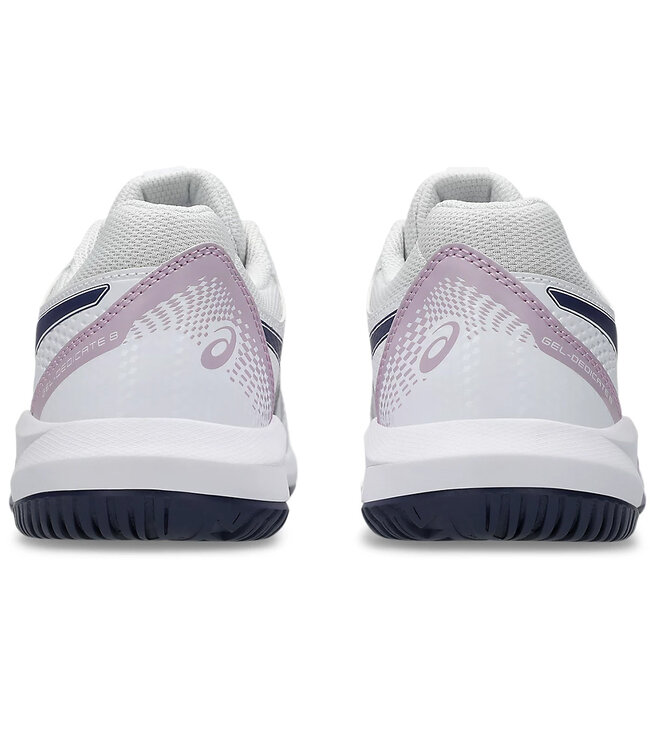 Asics Gel Dedicate 8 Women's Tennis Shoe - White/Indigo Fog
