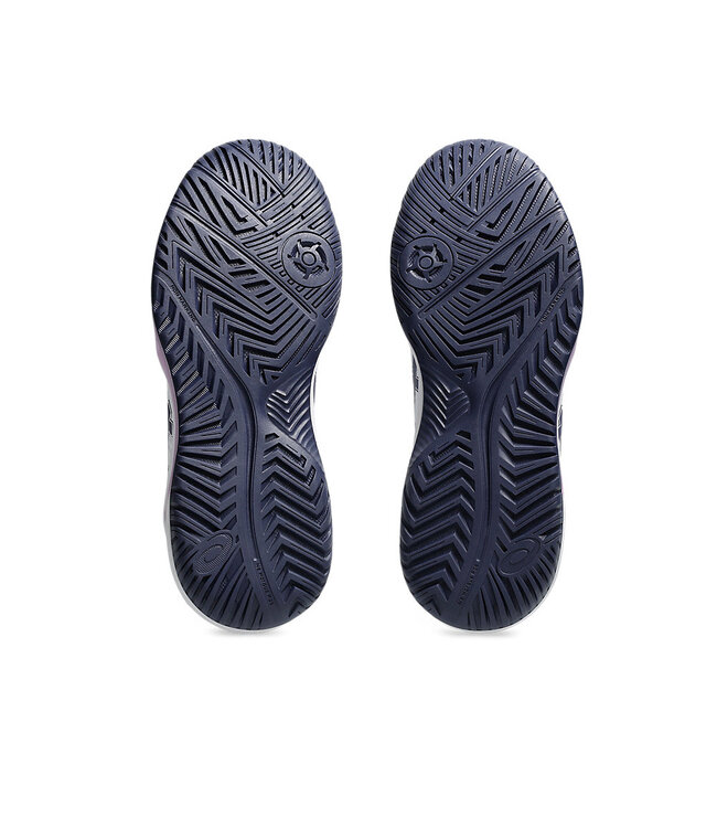 Asics Gel Dedicate 8 Women's Tennis Shoe - White/Indigo Fog