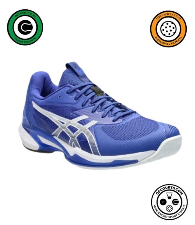 Asics Solution Speed FF 3 Clay Men's Tennis Shoe - Dark Cobalt/White