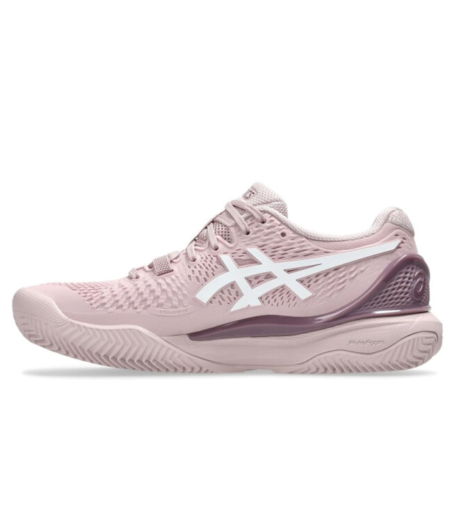 Asics Gel Resolution 9 Clay Women's Tennis Shoe - Watershed Rose/White