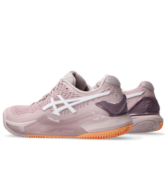 Asics Gel Resolution 9 Clay Women's Tennis Shoe - Watershed Rose/White