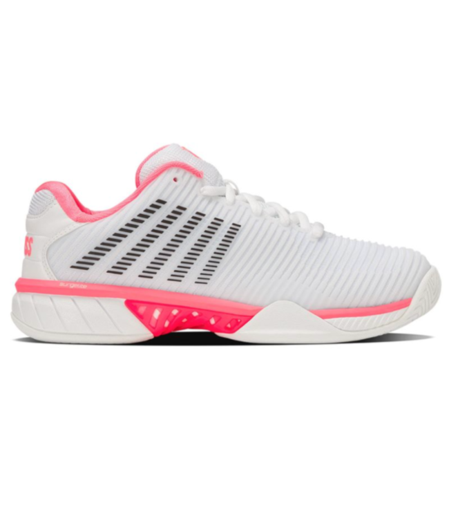 K-Swiss Hypercourt Express 2 Women's Shoe Wide - White/Neon Pastel Pink