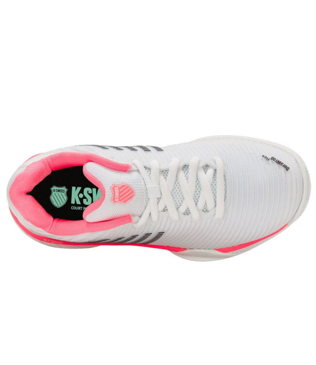 K-Swiss Hypercourt Express 2 Women's Shoe Wide - White/Neon Pastel Pink