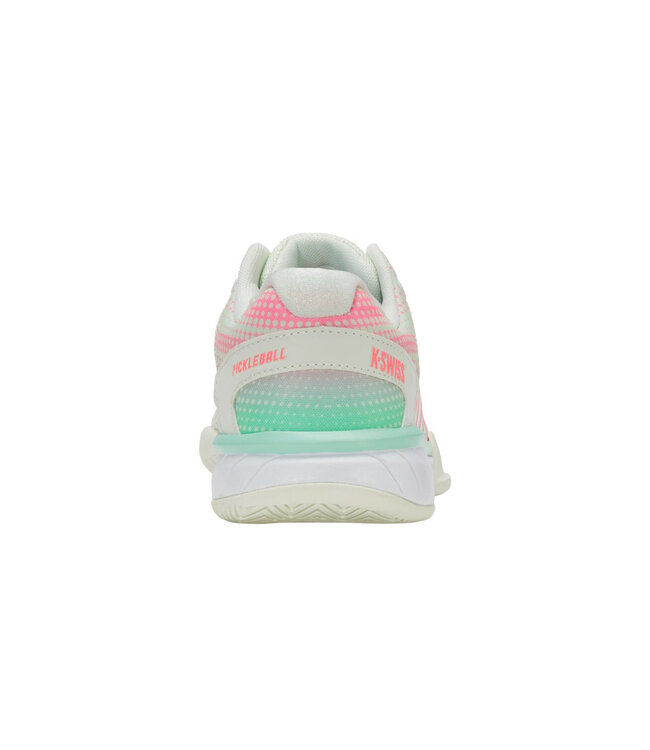 K-Swiss Express Light Wide Pickleball Women's Shoe - Ice/Honeydew/Neon Pastel Pink