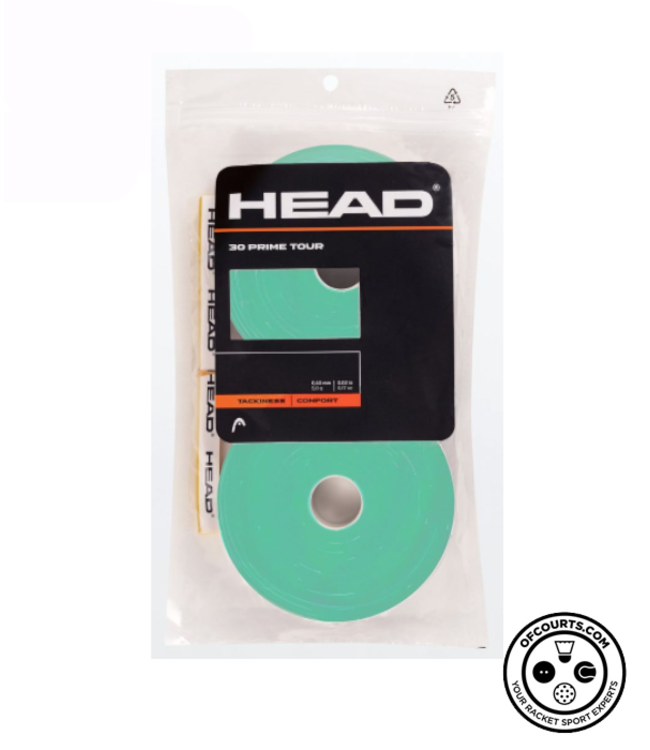 Head Prime Tour Overgrip 30 Pack - Mint