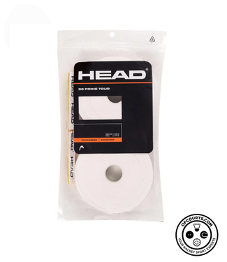 Head Prime Tour Overgrip 30 Pack - White