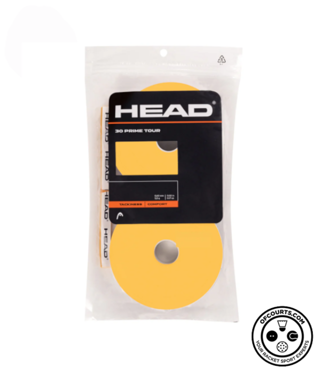 Head Prime Tour Overgrip 30 Pack - Yellow
