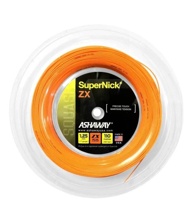 Ashaway SuperNick ZX 17 Squash String Reel - Orange