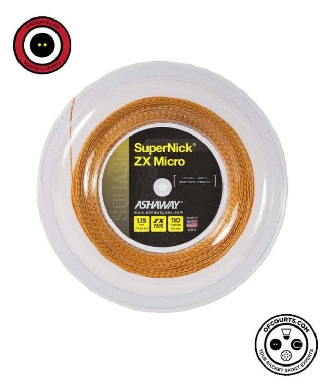 Ashaway SuperNick ZX Micro 18 Squash String Reel - Orange