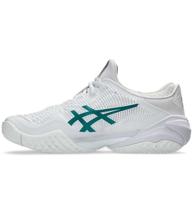 Asics Court FF 3 Novak Men's Tennis Shoe - White/Pitch Green