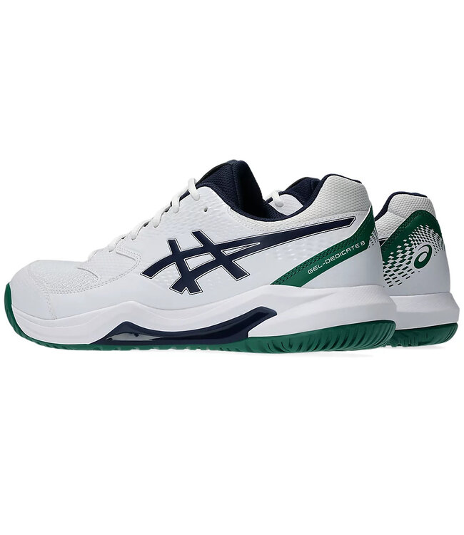 Asics Gel Dedicate 8 Wide Men's Tennis Shoe - White/Midnight