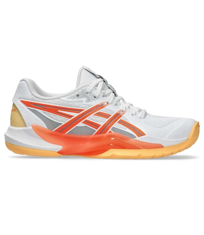 Asics Powerbreak FF Women's Indoor Shoe - White/Vivid Coral