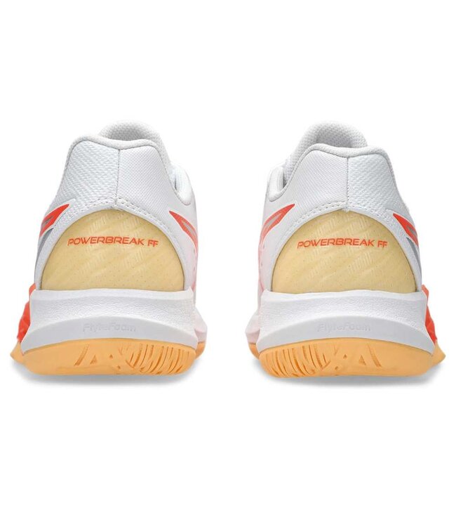Asics Powerbreak FF Women's Indoor Shoe - White/Vivid Coral